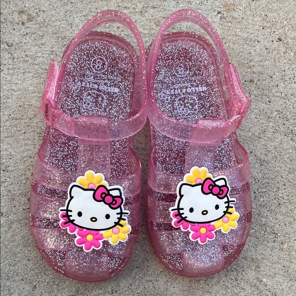 Hello Kitty Sparkly Pink Kids Sandals